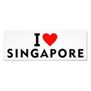 Foto Eu amo Singapura como turismo de viagem cardíaco