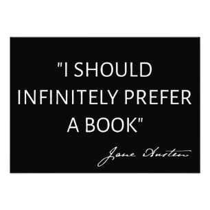 Foto Eu Deveria Infinitamente Preferir Um Livro - Jane