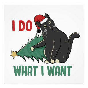 Foto Eu Faço O Que Quero Feriado De Gato Preto De Natal