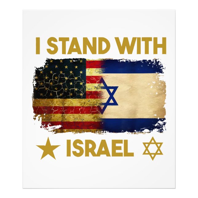 Foto Eu Fico Com A Camisa De Israel Eu Fico Com Israel  (Frente)