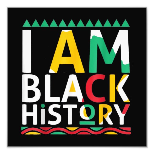 Foto Eu sou negro histórico africano americano (Frente)