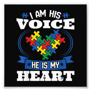 Foto Eu Sou Sua Voz Ele É Meu Coração Autismo Sensibili