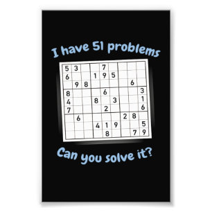 Foto Eu Tenho 51 Problemas Sudoku Quebra-cabeça Japão