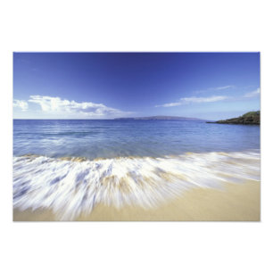 Foto EUA, Havaí, Maui, Ondas chegando em Makena