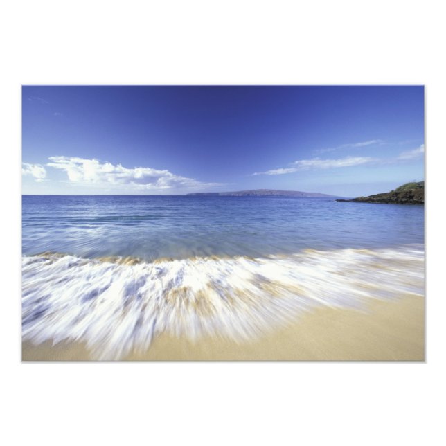 Foto EUA, Havaí, Maui, Ondas chegando em Makena (Frente)