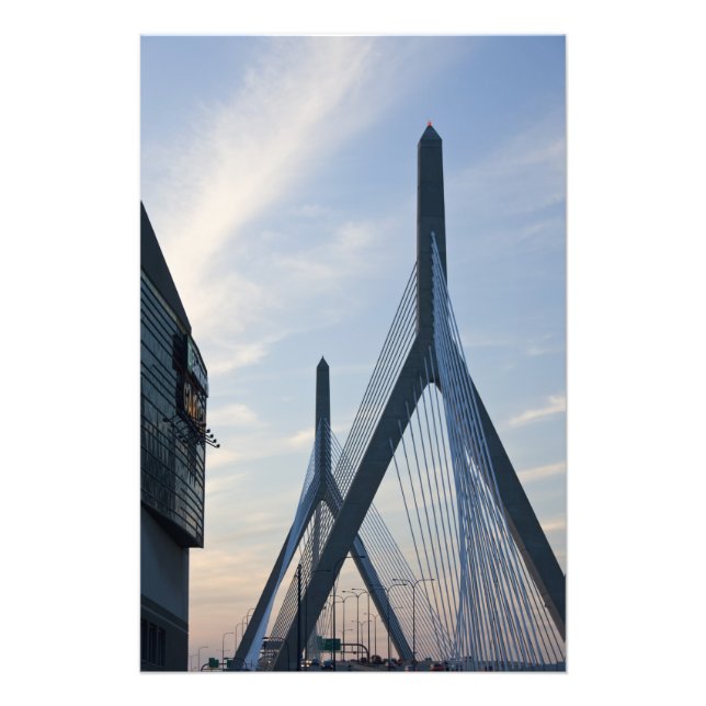 Foto EUA, Massachusetts, Boston. A Ponte Zakim. (Frente)