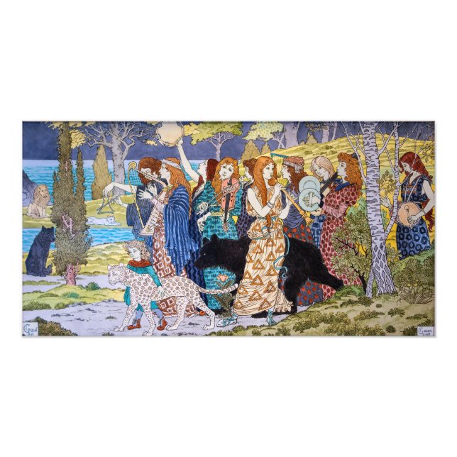 Foto Eugene Grasset - Painel Decorativo Harmonia (Frente)