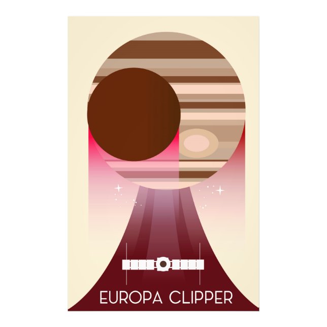 Foto Europa Clipper Space Art (Frente)