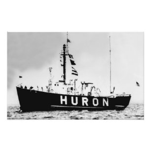 Foto Excelente Lagos Huron Lightship Vintage