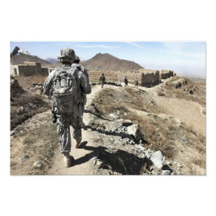 Foto Exército nacional afegão e soldados dos E.U.