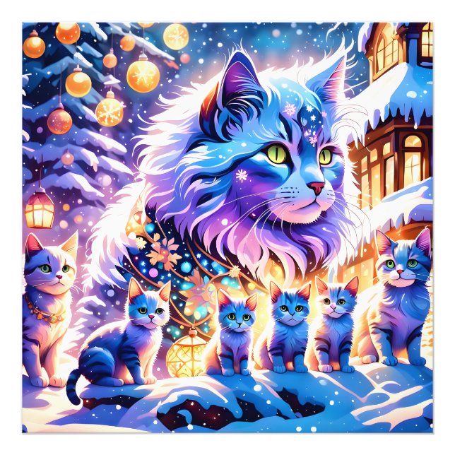 Foto Exibição de Gatos de Natal (Frente)
