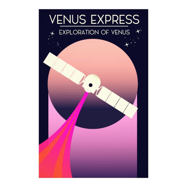 Foto Exploração da Vênus pela Venus Express (Frente)