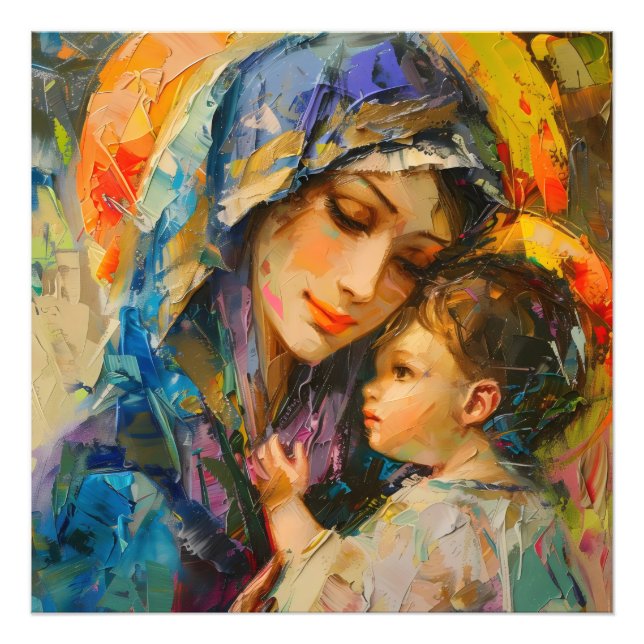 Foto Expressionismo de Mary e Jesus (Frente)