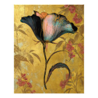 *~* F4 Flor Elegante Dourado Vintage 23
