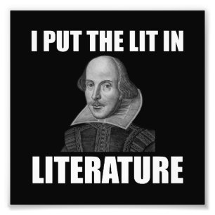 Foto Fã da literatura de Shakespeare engraçado