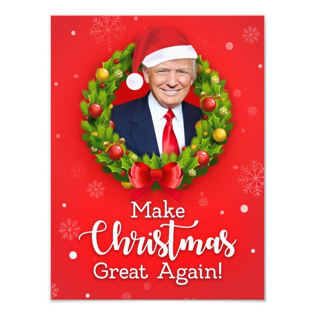 Foto Faça o Excelente de Natal de novo Trump MAGA prese (Frente)