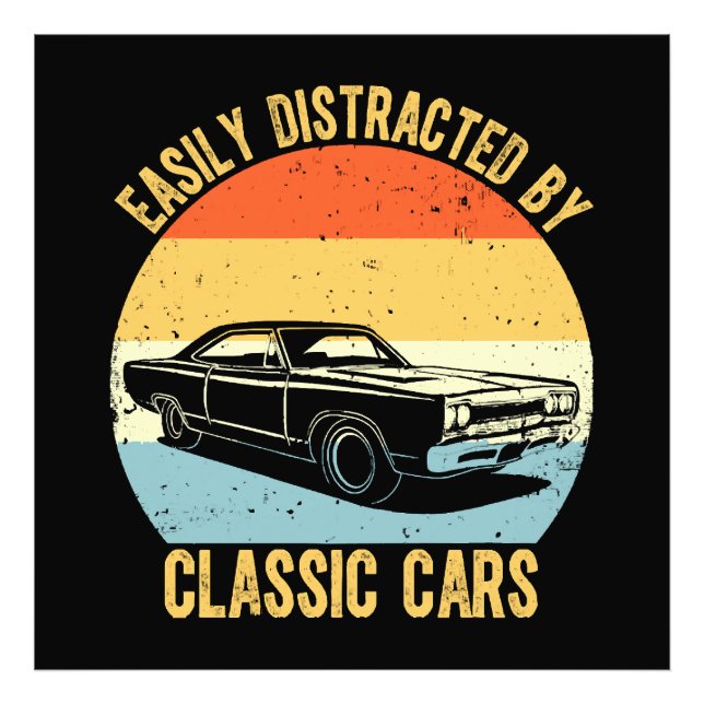 Foto Facilmente Distraído Por Carros Clássicos (Frente)