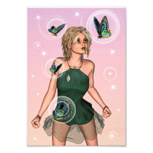 Foto Fada Borboleta Brilhante Arte de Fantasia