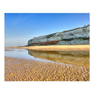 Foto Falésias de Hunstanton Refletidas na Maré Baixa, N