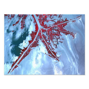 Foto Falsa cor satélite