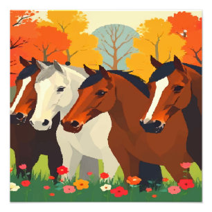 FOTO FAMÍLIA DE CAVALOS.