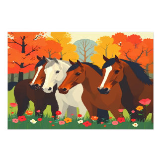 FOTO FAMÍLIA DE CAVALOS.
