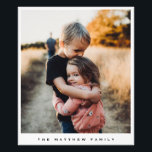 Foto Família de máquinas de escrever minimalista e mode<br><div class="desc">Essa design minimalista e moderna permite que você adicione sua própria foto e texto. O impressão perfeito e simples para a sua casa,  uma forma excelente de celebrar a sua família.</div>