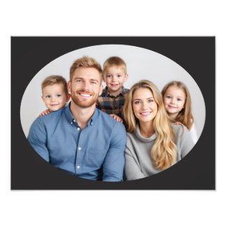 Foto Family Portrait Photo Enlargement Template Oval