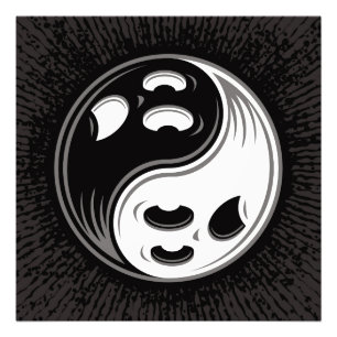 Foto Fantasma Yin Yang Black and White