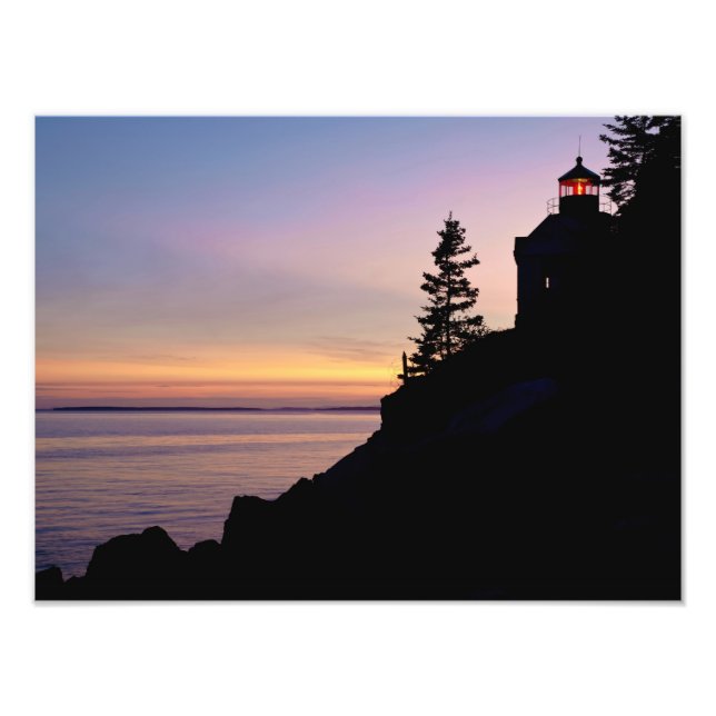 Foto Farol de Bass Harbor na ilha Mt. Desert, (Frente)