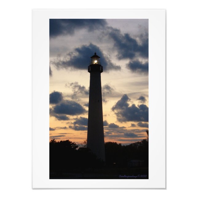 Foto Farol de Cape May ao Pôr do Sol (Frente)