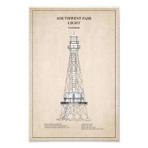 Foto Farol de passagem sudoeste - Louisiana - SBD