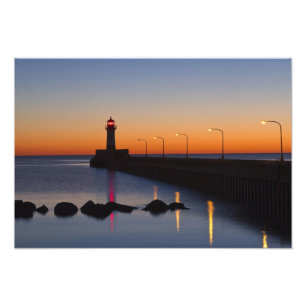 Foto Farol do píer norte em Duluth, Minnesota,