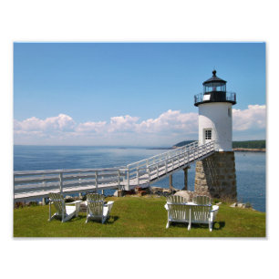 Foto Farol do ponto de Robinson, Au Haut da ilha, Maine