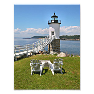 Foto Farol do ponto de Robinson, Au Haut da ilha, Maine