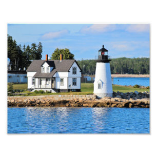 Foto Farol do porto da perspectiva, Maine