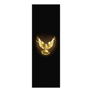 Foto Faux Gold Foil Peace Dove em Preto