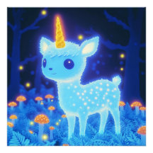 Fawnicorn Azul fosforescente