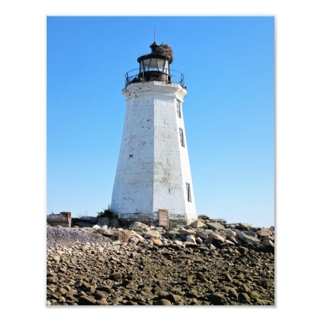 Foto Fayerweather Island Lighthouse CT Impressão de Fot (Frente)