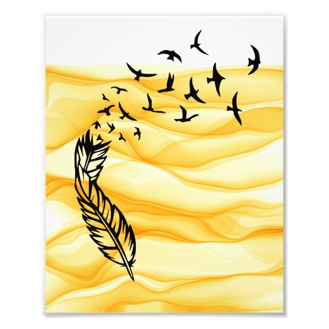 Foto Feather Birds Shadow Art (Frente)