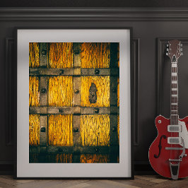 Foto Fechamento do portão do castelo medieval.