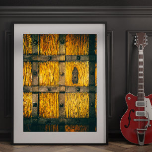 Foto Fechamento do portão do castelo medieval.