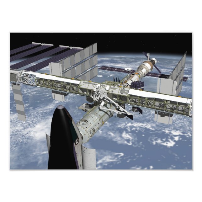 Foto Fechar a vista do Shuttle ancorado (Frente)