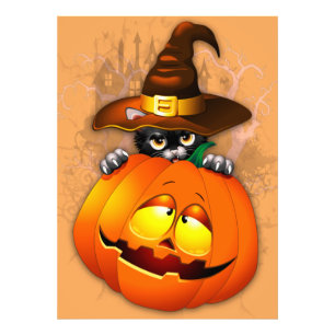 Foto Feiticeira Gatinho e Amigo da Abóbora