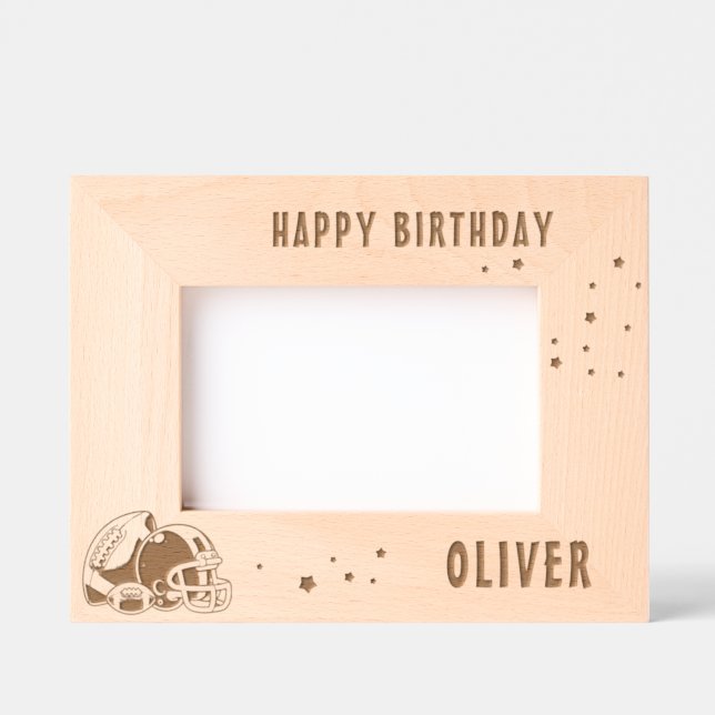 Foto Feliz Aniversário do Futebol Ball Helmet (Front)