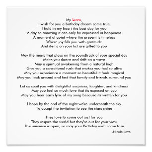 Foto Feliz aniversario minha imagem do poema do amor