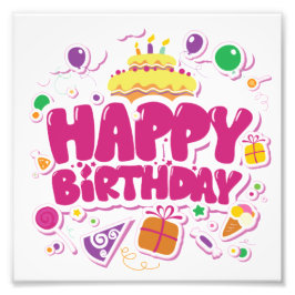 Foto Feliz Aniversário Poster