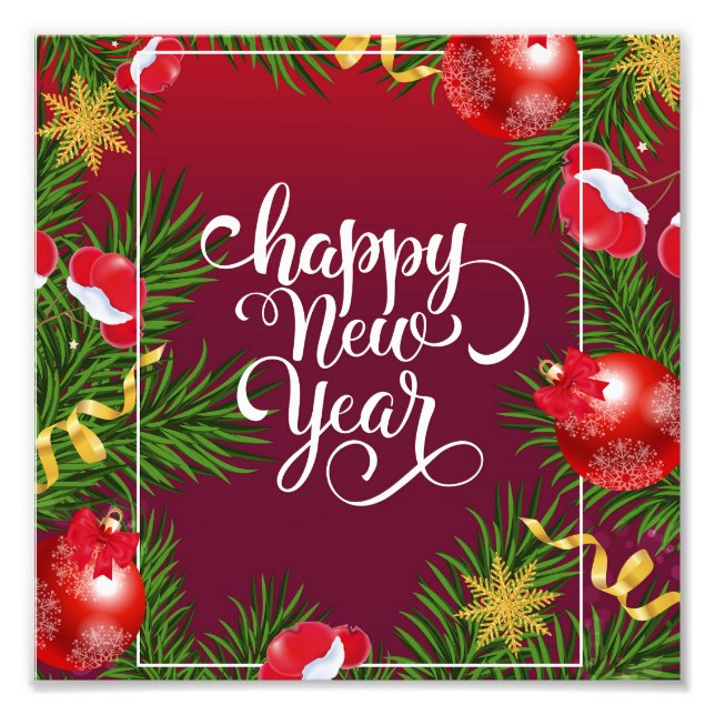 Foto Feliz ano novo (Frente)