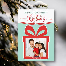 Foto: Feliz Cartão de Saudação Flat de Natal