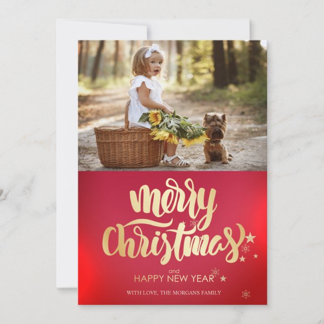 Foto Feliz Estrelas de Natal (Frente)